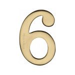 M Marcus Heritage Brass Numeral 6 - 51mm Self Adhesive